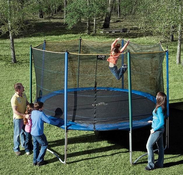 батут с сеткой