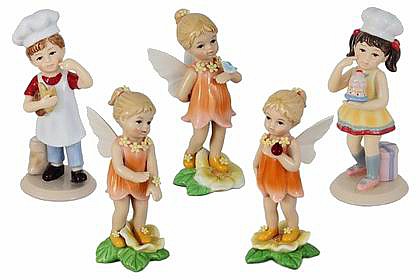 Новые серии фарфоровых статуэток: девочки-эльфики и дети-поварята