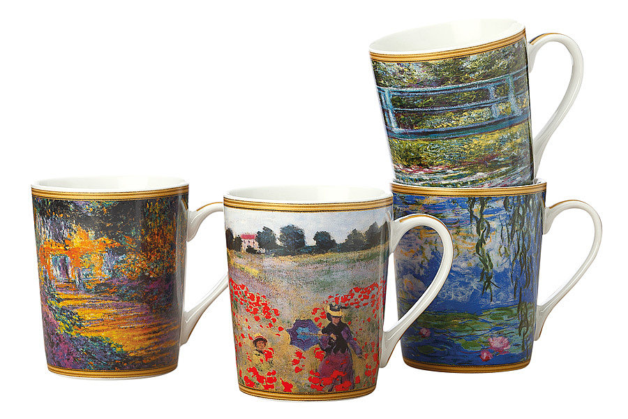 Набор из 4-х кружек Моне, 400 мл. Casa Domani