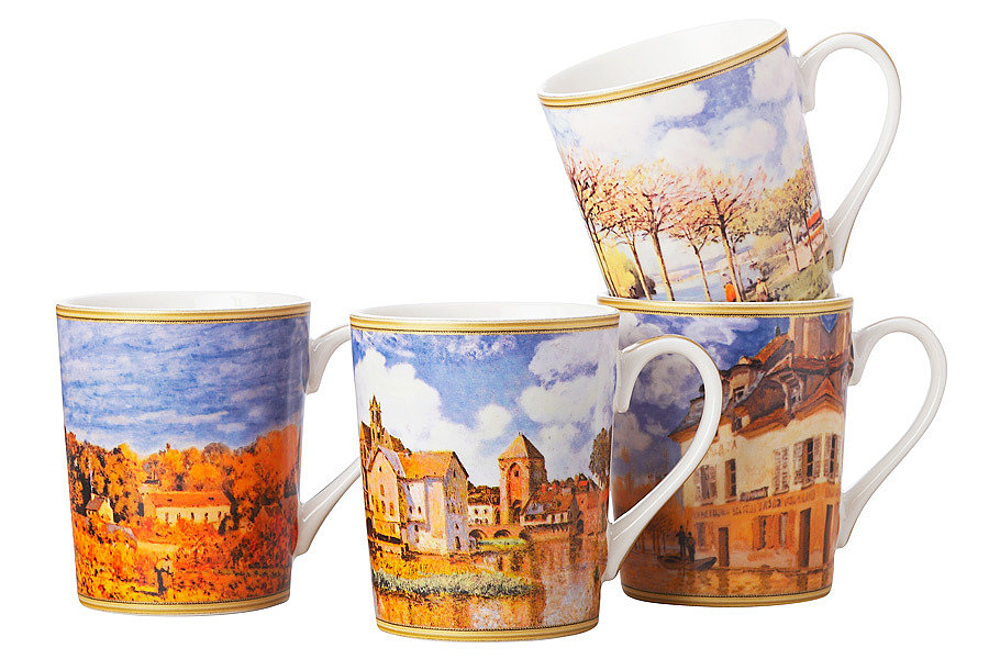 Набор из 4-х кружек Сислей, 400 мл. Casa Domani