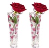 Набор из 2-х хрустальных ваз для цветов Красные розы, 20,5 см, Marc Aurel