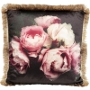 Подушка Roses, 45х45х15, Полиэстер, Черный