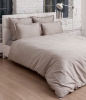 Комплект постельного белья "CASTELLO", сатин, 150х210+220x240+50х70 см.: серо-бежевый