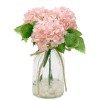 Декоративные цветы в вазе Гортензии розовые, 13х13х20 см. Dream Garden