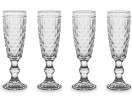 Набор бокалов для шампанского Dubai, прозрачный, 0,15 л. 4 шт WD Lifestyle