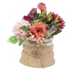 Декоративные цветы в вазе Герберы и гортензии, 20х18х24 см. Dream Garden