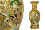 Декоративная напольная ваза Купание (бежевая)