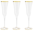Набор бокалов для шампанского Сабина золото, 0,175 л. 6 шт. Same