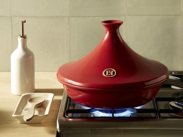 Тажин керамический Emile Henry, красный, 3 литра, 32 см.