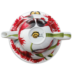 Набор для чая 3 предмета (чайник 500 мл+чашка с блюдцем, 275 мл), EMOTION Taitu