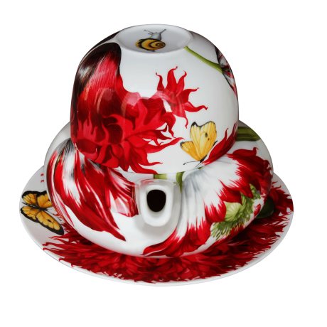 Набор для чая 3 предмета (чайник 500 мл+чашка с блюдцем, 275 мл), EMOTION Taitu