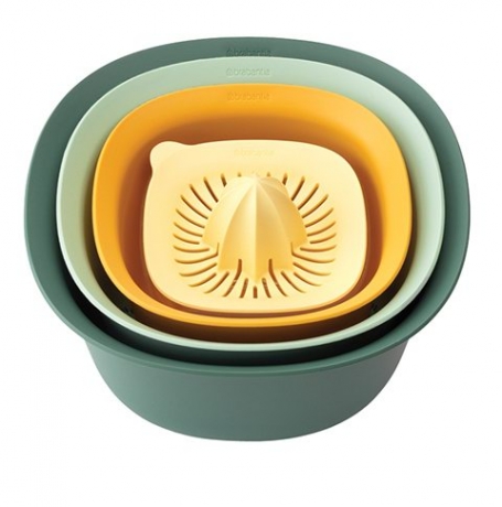 Кухонный набор (миски 1,5 л и 3,2 л; мерный стакан / соковыжималка 0,5 л) Brabantia