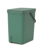 Встраиваемое мусорное ведро Sort & Go (25 л), Темно-зеленый Brabantia