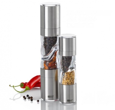 Ручная мельница для специй и соли/перца 2-в-1, 22 см, DUOSPICE, AdHoc
