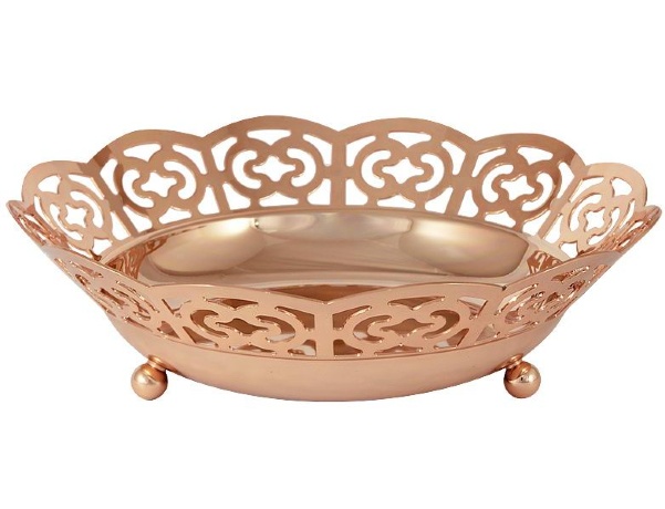 Сухарница Gamma, 21 см. розовое золото