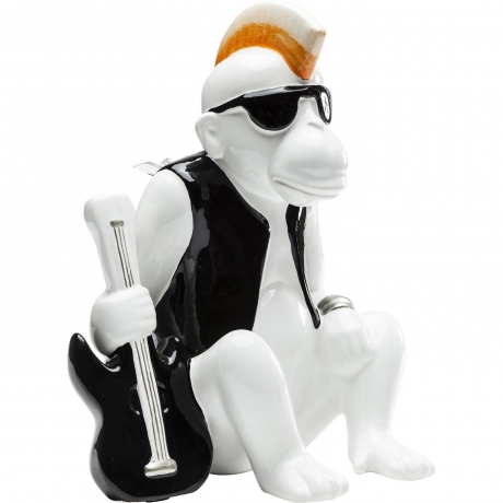 Копилка Punkrock Monkey, коллекция "Обезьяна-рокер" 21*36*28, Доломит, Белый