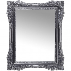 Зеркало Fiore, коллекция "Цветок" 89*109*7,5, Акрил, Сосна, Стекло, Серебряный