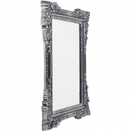 Зеркало Fiore, коллекция "Цветок" 89*109*7,5, Акрил, Сосна, Стекло, Серебряный