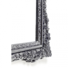 Зеркало Fiore, коллекция "Цветок" 89*109*7,5, Акрил, Сосна, Стекло, Серебряный