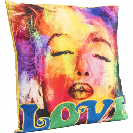 Подушка Ms. Monroeґs Kiss, коллекция "Поцелуй Монро" 45*45*20, Хлопок, Вискоза, Полиэстер, Мультиколор
