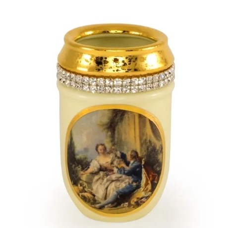 Стакан для зубных щеток, 7x11,5 см. BAROQUE, керамика, swarovski