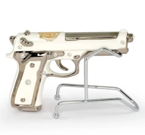 Подставка для пистолета, PISTOLETTO, цвет платина
