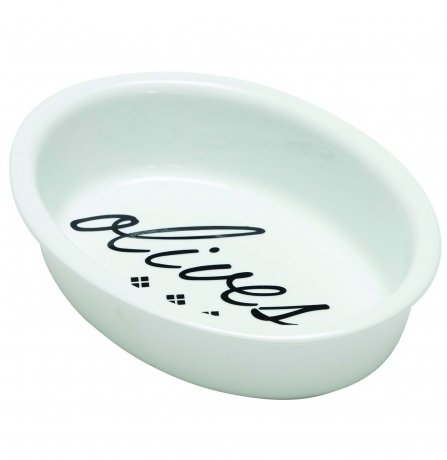 Тарелка для оливок из фарфора Eataly, 16х12 см. Salt&Pepper