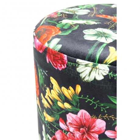 Пуф Flores, коллекция "Флорес" 35*42*35, Полиэстер, ДСП, Сталь, Мультиколор