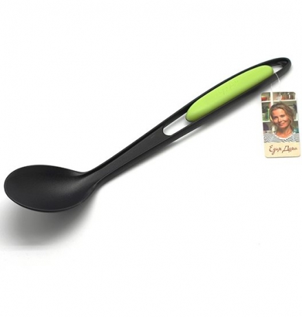 Ложка поварская Едим Дома, черный/салатовый