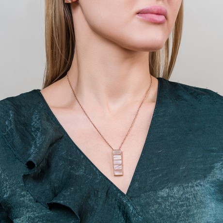 Колье Пирамида SHELL ROSE Fiore Luna