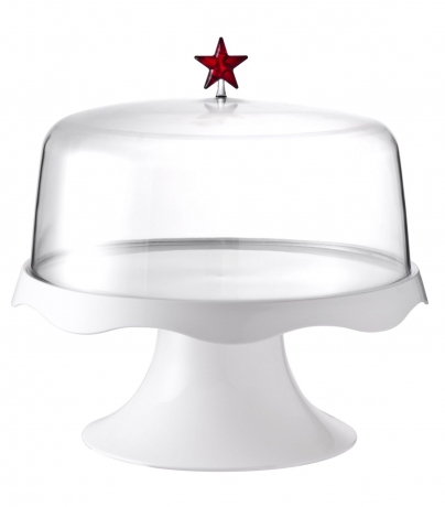 Тортовница на ножке подарочная Merry Tray большая белая