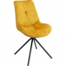 Стул мягкий Mila, коллекция "Мила" 51*88*65, Бархат, Полиэстер, МДФ, Сталь, Желтый