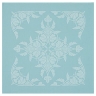 Салфетка, 58х58 см. 100% хлопок, голубая, SYRACUSE Le Jacquard Francais