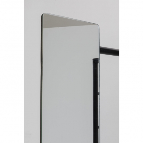 Вешалка + зеркало Ravello, коллекция "Равелло" 50*178*35, Палисандр, Сталь, МДФ, Зеркальное стекло, Коричневый