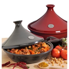 Тажин керамический Emile Henry, черный, 2 литра, 27 см.