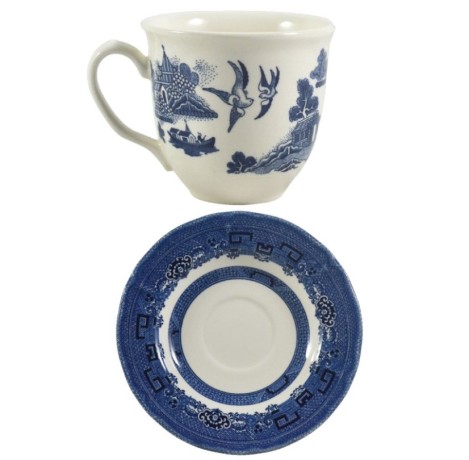 Чашка с блюдцем, 200 мл. BLUE WILLOW Grace by Tudor