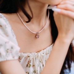 Колье Crystal B1902.M1 BW/S Fiore Luna