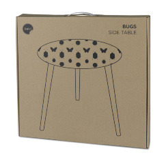 Столик приставной Bugs белый Balvi