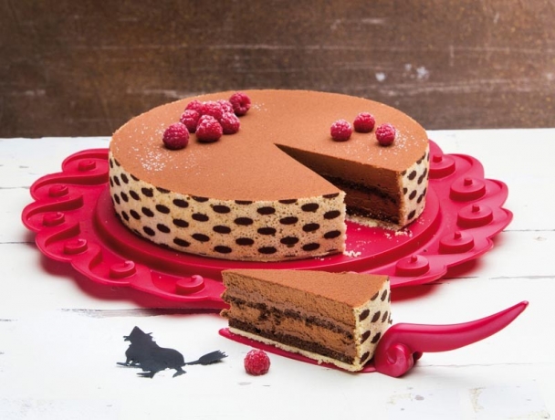 Блюдо для торта AMADEUS Koziol, клубничный