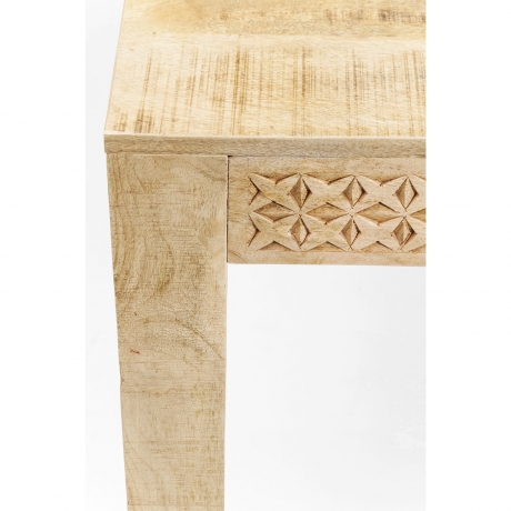 Стол Puro, коллекция "Чистый", ручная работа 200*76*100, Манго, МДФ, Сталь, Бежевый