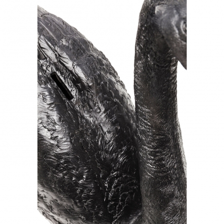 Копилка Swan, коллекция "Лебедь" 59*39*22, Полирезин, Черный