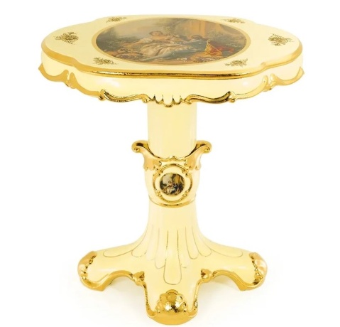 Столешница овальная, 73х52 см. BAROQUE, керамика (без колонны)