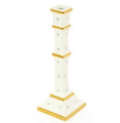 Подсвечник одинарный, 36 см. EMOZIONI, керамика, swarovski