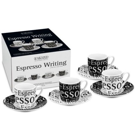 Кофейный набор эспрессо "Я просто пишу", 4 шт. Koenitz