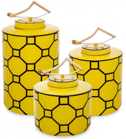 IG-118 Ваза декоративная "Крыло канарейки" (набор из 3 шт.)