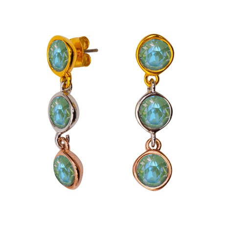 Серьги Green colors Fiore Luna