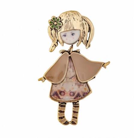 Брошь XZ0989.14 BR/G Shadore