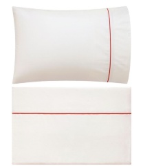 Комплект постельного белья "HOTEL LUX", сатин, 200х220+240x260+2(50х70) см. экрю/терракотовый, BOVI