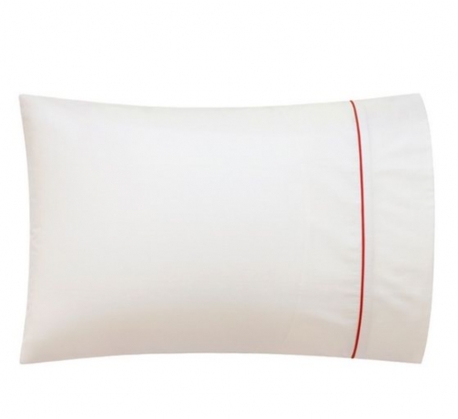 Комплект постельного белья "HOTEL LUX", сатин, 200х220+240x260+2(50х70) см. экрю/терракотовый, BOVI