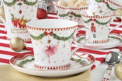 Пара чайная, 1 перс, 2 пр, 200 мл, фарфор P, белая, Щелкунчик и фея, Magie de Noel, Easy Life